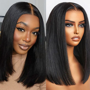 Angelbella 13x4 Heuptnamiens Human Hairlesslesless Transparent courte dentelle droite perruque avant Bob Bob de dentelle pour femmes