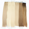 Ruban blonde naturel dans les extensions de cheveux cheveux humains invisibles 613 Blonde os raide 100% cheveux vierges cru