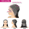 Angelbella 99J Bourgogne Water Wave Heuvraines dentelle humaine Perruques avant 180% densité sans glu sans glue 13x4 Transparent Swiss Lace Frontal Wig