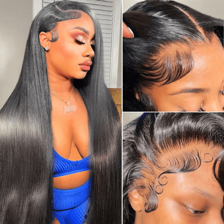 13x4 Lace Frontal Wig Swiss Transparent Swiss Lace Perruque avant non trapyée Vierge Human Hair Lace Front Pernues