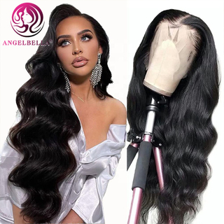 Perruques péruviennes vierges non transformées HEURS HUMAIN 13X4 Transparent Body Wave Wave Lace Fair Hair Wig for Black Women