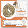 Angelbella Extensions de cheveux à ruban adhésif Vrais cheveux humains 55,9 cm Couleur 16 méchés 22 blonds Extensions de cheveux à ruban adhésif 100 g Pu Tape ins cheveux humains sans couture Extension de trame de peau Cheveux naturels