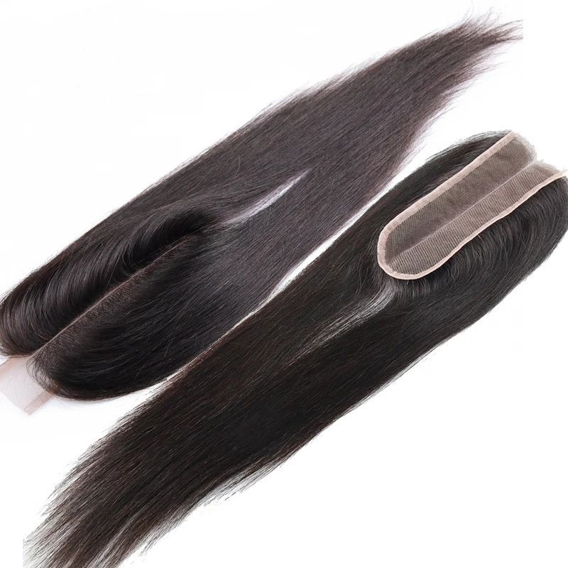 Straight Kim K Fermeure Virgin Human Hair 2x6 Lace Fermeure pièce