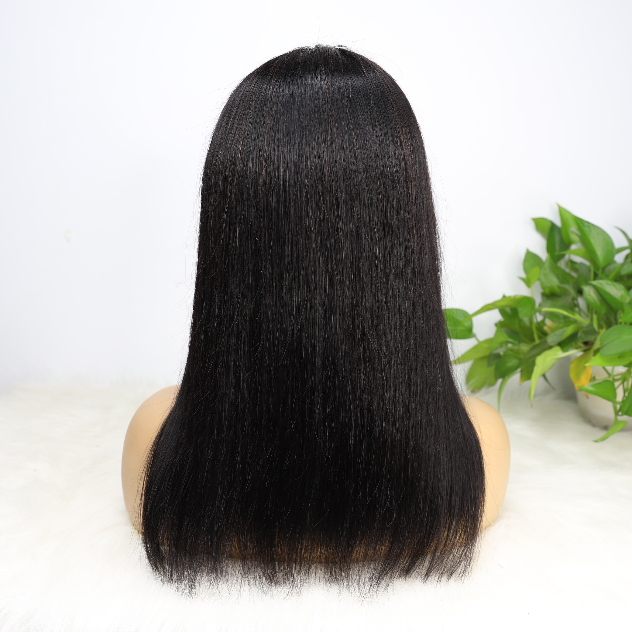 Virgin Brésilien Straight T partie Bob Wig 4x4x1