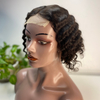 Ferme de lacet de profonde perruque Human Hair Bob Wigs pour les femmes noires