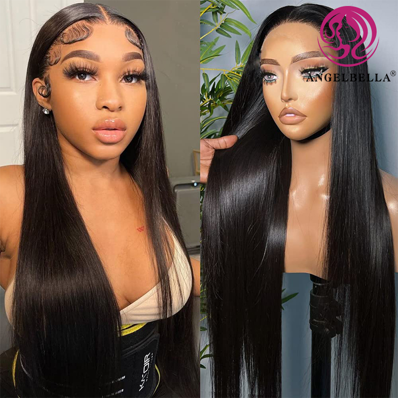 Angelbella Queen Doner Virgin Hair Real 100% cruée Vietnamien Wigs Human Heu HD HD Lace Front Lace Wig