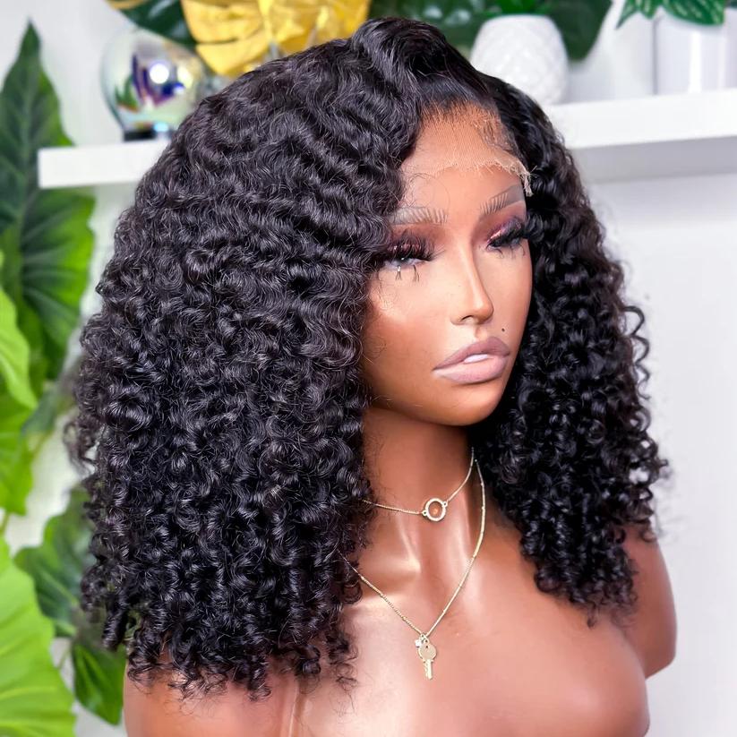 Angelbella dd cheveux de luxe Cheveux humains naturels en dentelle transparente perruque frontale brute vierge à cheveux humains dentelle perruque avant