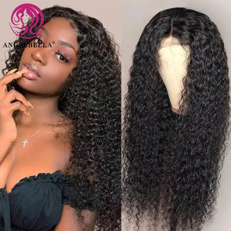 Angelbella Glory Virgin Hair 13x4 Vietnamien Human Human Humane Deep Curly Cuticule Alignement Hd Full Lace Frontal Wig frontal