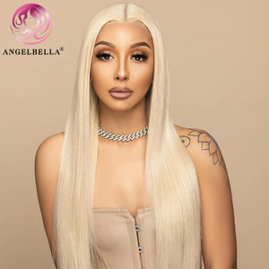 Angelbella Queen Doner Virgin Hair 30/32 pouces pré-cueilli 613 # 13x4 Blonde blonde à cheveux humains frontaux pour femmes 