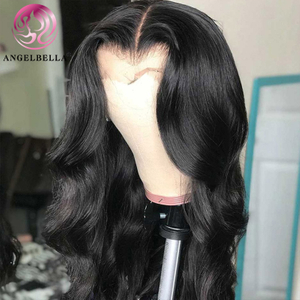 Angelbella Queen Doner Virgin Hair 13X4 Black Body Wave Brésilien Brésilien Lace