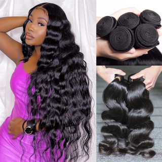 Angelbella Wholesale 30 pouces 100% Remy Vendeur de cheveux humains Bumpes brésiliens Boungles Bundles Human Hair Extensions