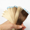 613 Blonde Os Rubère raide dans les extensions de cheveux Natural Blonde Human Human Straight Invisible 100% CHEUR HUMAINE VIRANT