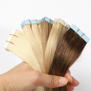 613 Blonde Os Rubère raide dans les extensions de cheveux Natural Blonde Human Human Straight Invisible 100% CHEUR HUMAINE VIRANT
