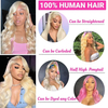 Vente en gros 613 vague de corps transparent en dentelle transparente perruques de cheveux humains vietnamiens crus 180 densité brésilienne en dentelle brésilienne pour femmes