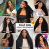 Black Natural Raw Indien Deep Deep Hd Lace Full Lace Front Pernues de cheveux humains bouclés Dee