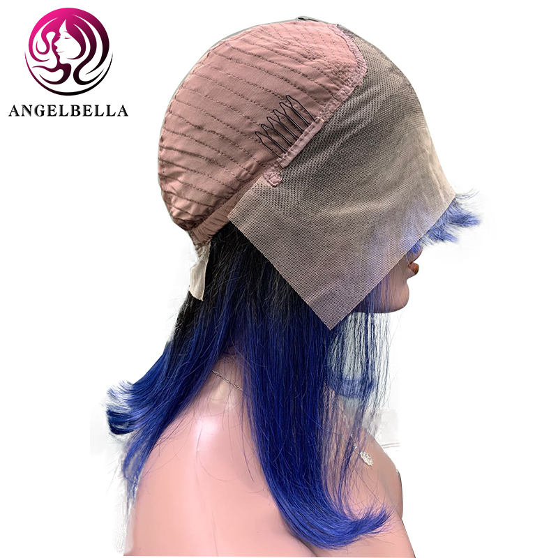 100% Wigs Bob Green Bob de 12 pouces de haute qualité avec une frange courte coiffure droite perruque verte pour la fête Cosplay