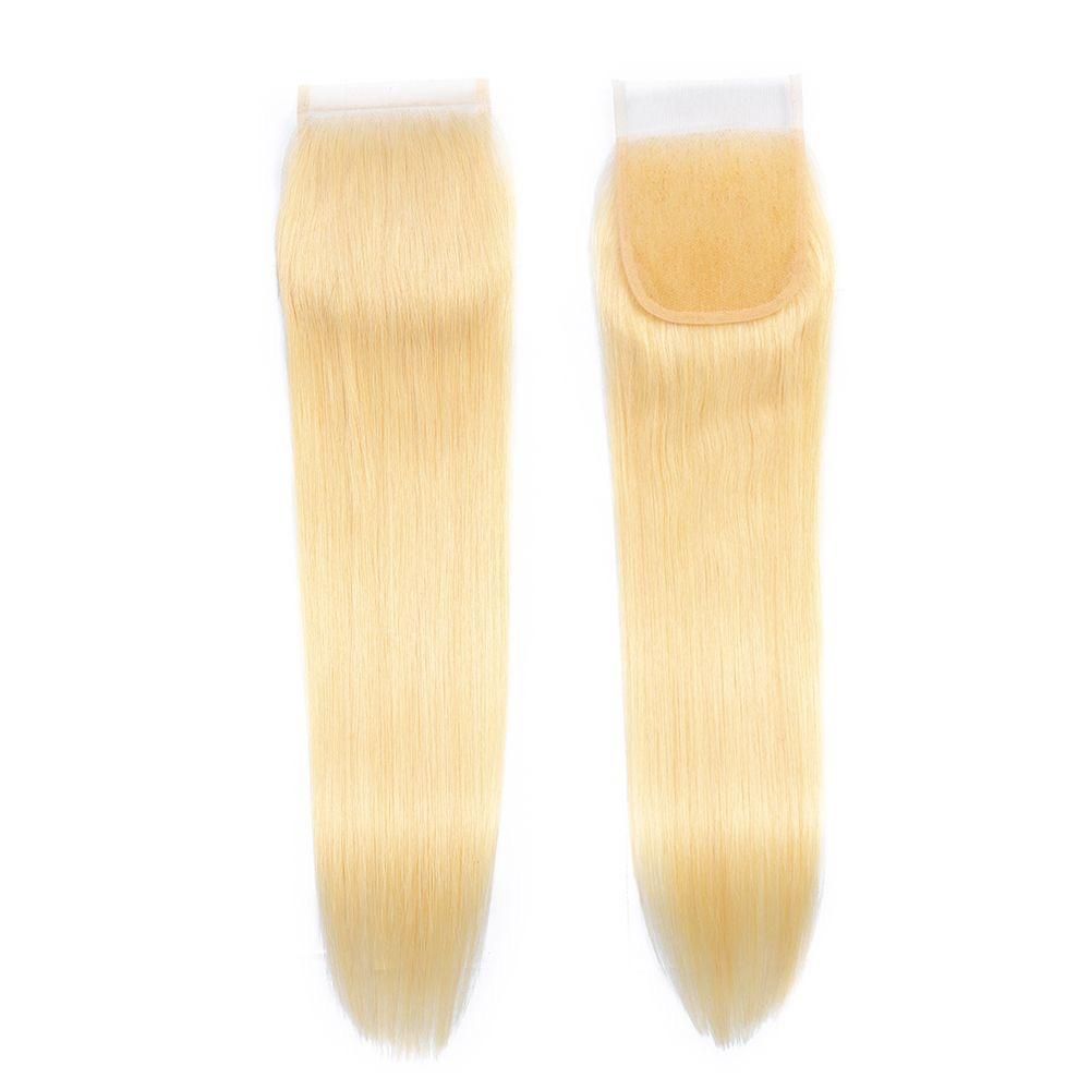 Angelbella 613 fermeture 4x4 Transparent HD dentelle fermeture brésilienne vierge Remy cheveux humains fermeture