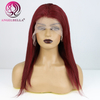 99J Bourgogne rouge Bourgogne Hair Wig Bone droite