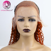 Jerry Curly Human Hair Wigs Ginger Orange