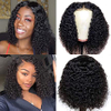 14inch Bob courte Bob Wigs 4x4 Fermeture en dentelle perruques Brésilien Curly Wave Human Heum