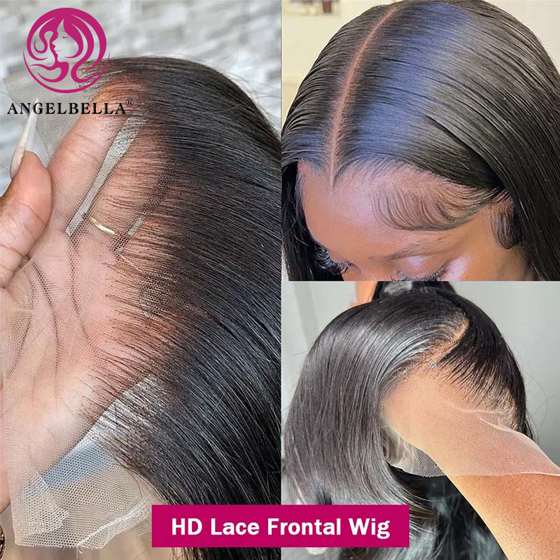 Angelbella Queen Doner Virgin Hair 13X4 HD LACE WIG HEUR HEIR CUBTICLE ALIGNED HEIRS WIGS WIGS