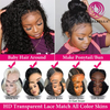 Angelbella Queen Doner Virgin Hair 13x4 Brésilien Full Lace Wave Deep Transparent Swiss Lace Frontal Human Hair Wigs