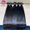 Angelbella Queen Doner Virgin Hair Straitement Natural 1B # Cuticule brute Alignement des poils humains Poules de cheveux