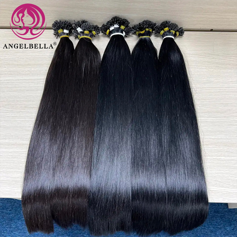 Angelbella Queen Doner Virgin Hair Cambodien cru cambodgien Straitement Natural 1B # Poules de cheveux humains alignés par la cuticule