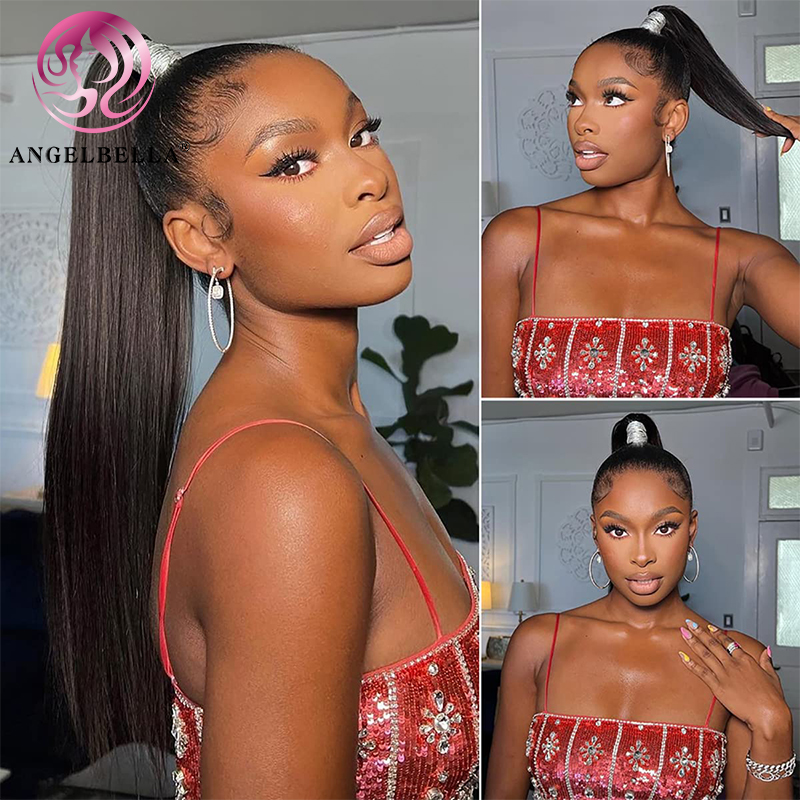 Angelbella Queen Doner Virgin Hair 360 HD Lace Wig Heuvrages Human Human Natural Natural Préal Frontal Perreale pour femmes noires