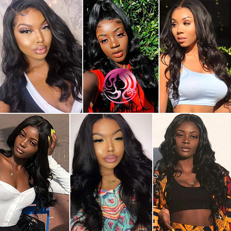 Angelbella dd Diamond Hair 13x4 Lace Frontal Wigs sans glue sansfilage Transparent Perruques de cheveux humains WIGS BORGE WIG