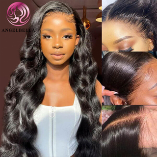 Angelbella Glory Virgin Hair 13X4 Transparent Lace Frontal Body Wave Human Human Hd Lace Front Pernues