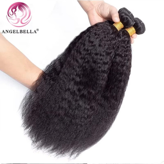 Angelbella Grade 10A Budles Bundles Bundles Bundles de cheveux Indiens Raw Indian Pouleting raide à cheveux crus non traités