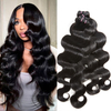 Angelbella en gros des extensions de cheveux humains vierges indiennes tissent des paquets à double vague de corps de carrosserie humaine pour les femmes noires