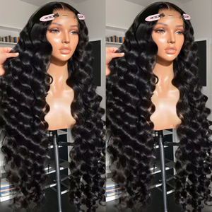 Angelbella en gros, perruques avant de la dentelle brésilienne 180% de densité transparente vague à cheveux humains perruque pour femmes