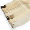 En gros 100% de cheveux vierges brutes cuticules alignées en os droit des styles attachés à main moelle 
