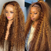 Perruques transparentes brésiliennes de 30 pouces perruque frontale en dentelle 13x4 180% densité des cheveux de ginge