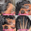 AngelBella 12-40 pouces vague d'eau dentelle avant perruques cheveux humains pré-épilés 13x6 partie profonde HD dentelle frontale perruque 180 densité bouclés perruque de cheveux humains pour les femmes