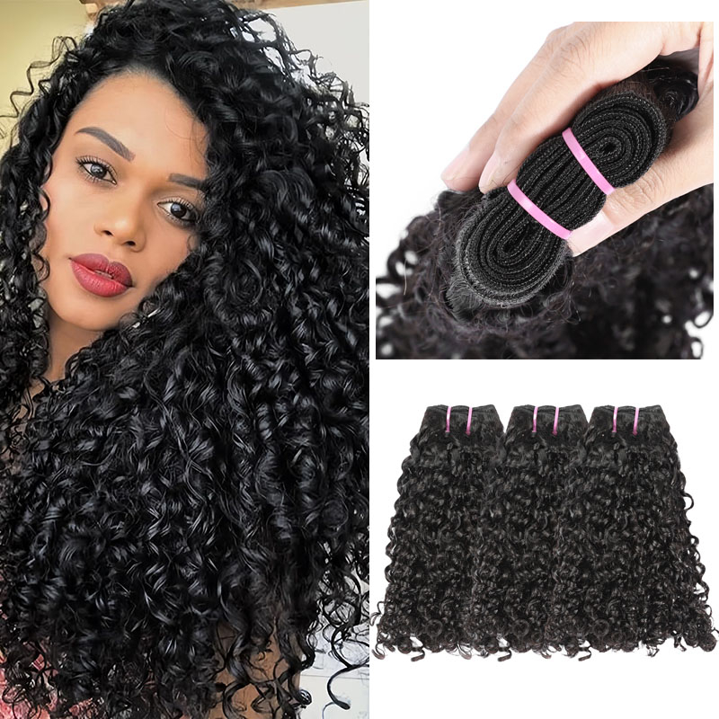 Vente en gros Pixie Curly Bundles Cheveux humains Vague d'eau Bundles de cheveux humains 8-40 pouces Bundles Kinkycurly Vague d'eau avec extrémité bouclée en spirale 100% Extensions de cheveux vierges crus