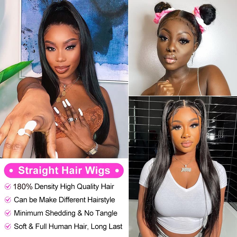 13x4 Lace Frontal Wig Swiss Transparent Swiss Lace Perruque avant non trapyée Vierge Human Hair Lace Front Pernues