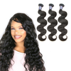 Brésiliens Hair 3 Bundles with Close Body Wave Remy Remy Human Hair Extensions Bundles with Close 
