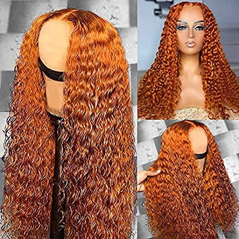 Angelbella 2022 Nouveau style orange ginger couleur 13x1x4 t Partie en dentelle de perruque 