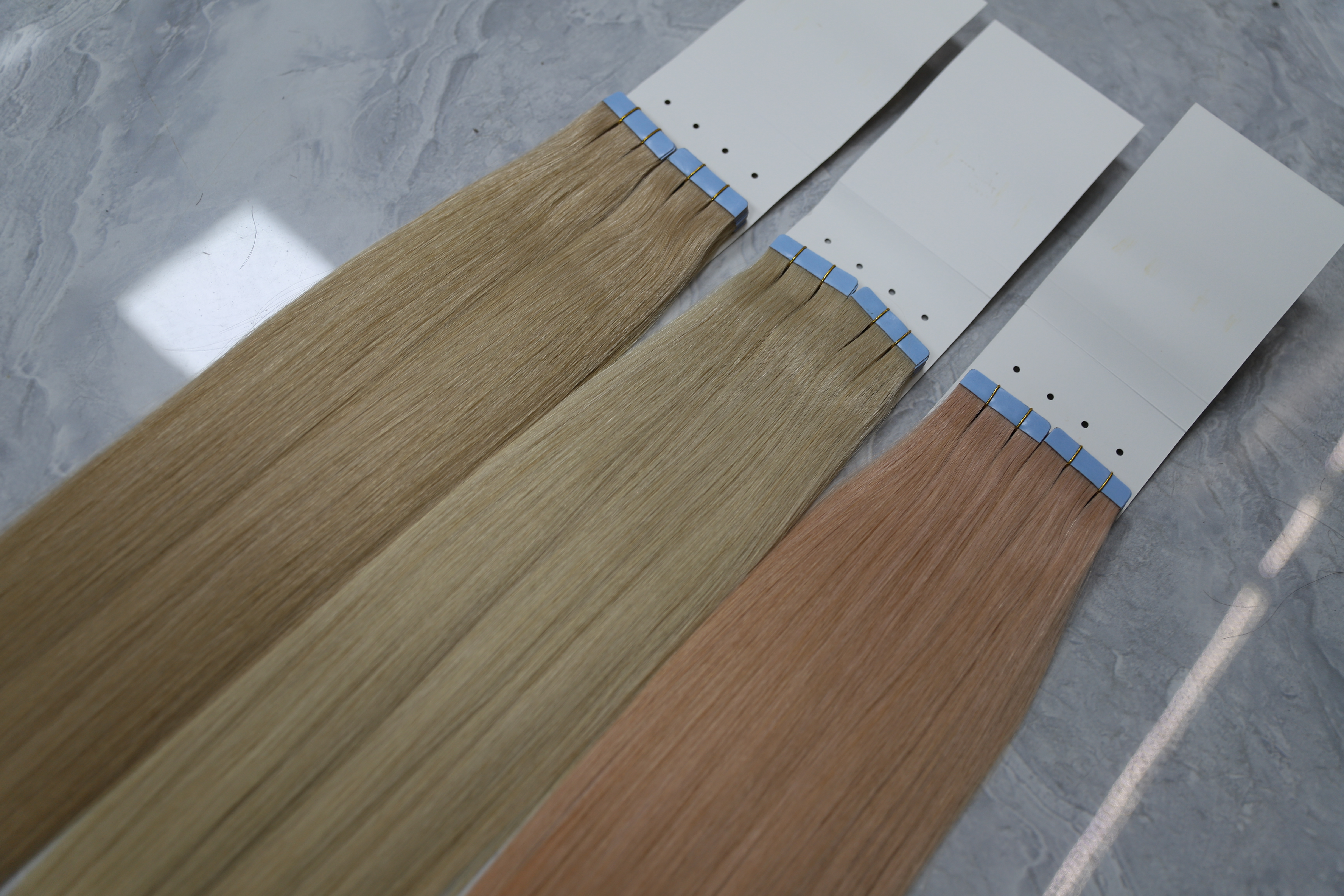 Bande dans les extensions de cheveux 20 pouces 40pcs 100g bande droite dans les extensions de cheveux humains