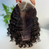 Ferme de lacet de profonde perruque Human Hair Bob Wigs pour les femmes noires