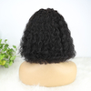 Brésilien Short Bob Human Heugs Wigs Middle Part Deep Wave Natural