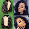 14inch Bob courte Bob Wigs 4x4 Fermeture en dentelle perruques Brésilien Curly Wave Human Heum