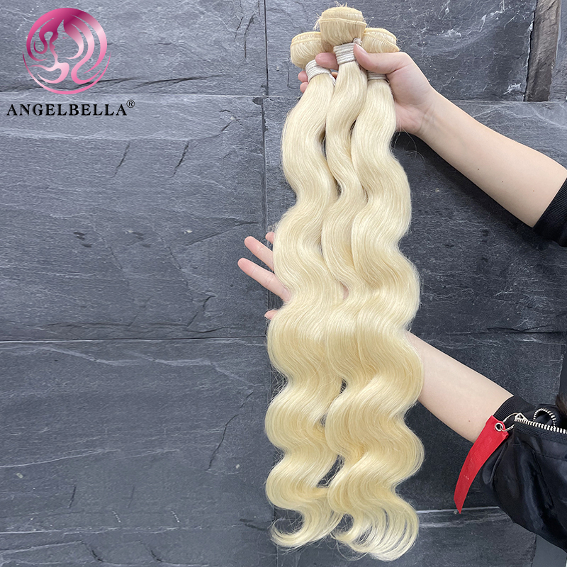 Angelbella Queen Doner Virgin Hair Wholesale 613 Brazilian Body Wave 100% Virgin Human Hair Weave Bundles