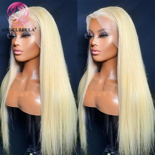 Angelbella Queen Doner Virgin Hair 613 13x4 150% densité raide cheveux humains Hd Lace Frontal Wig 