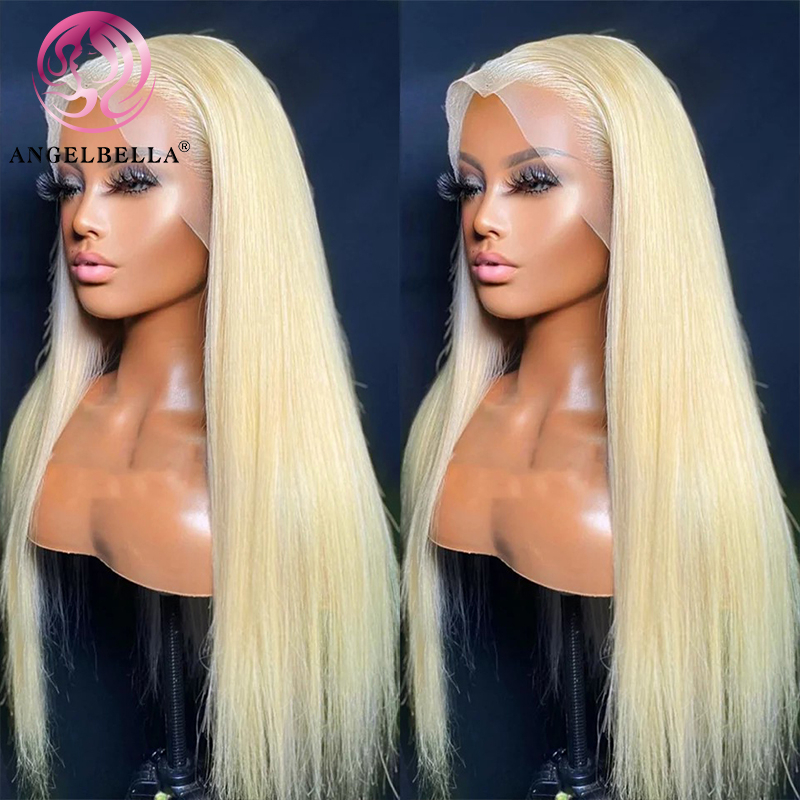 Angelbella Queen Doner Virgin Hair 613 13x4 150% densité raide cheveux humains Hd Lace Frontal Wig 
