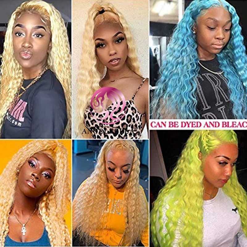 Angelbella Queen Doner Virgin Hair Brésilien Brésilien 613 Boundles de cheveux Huamn à vague profonde 