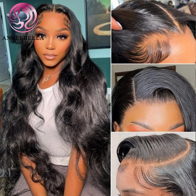 Angelbella Queen Doner Virgin Hair 13x4 Body Wave Huamn Hair Hd Lace Front Wig